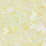 Miyuki Bugle 3mm Beads Transparent crystal ab BGL1-2442